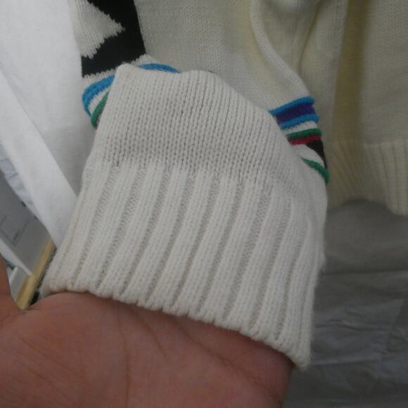 Gitano Women's Plus 20W Vintage‎ Sweater Face Knit White - Picture 3 of 7